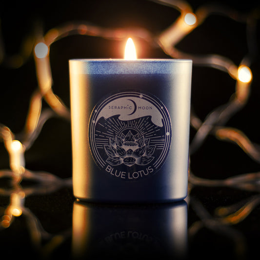 Blue Lotus - Glass Vessel Candle