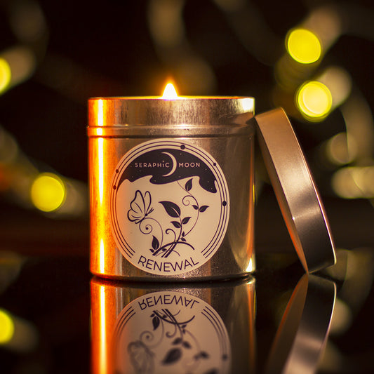Renewal - Luxury Silver Candle Tin