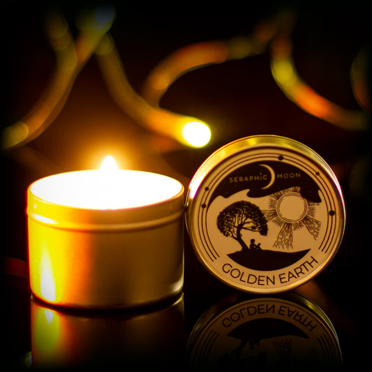 Golden Earth - Travel Candle Tin